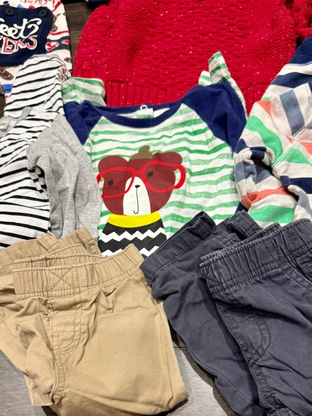 Toddler Boy 18m One Piece Rompers and Long Sleeve Shirts